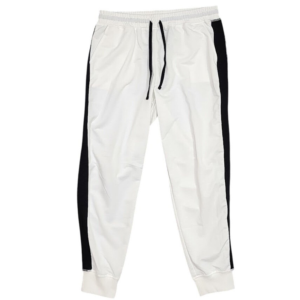 LuLaRoe Boyfriend Joggers Black‎ and White Size Large Loungewear Activewear